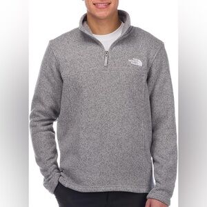 NWT The North Face Men's Gray 1/4 Zip Fleece